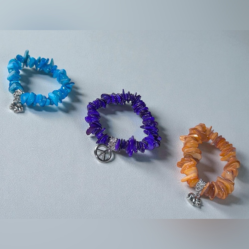 Colorful Beaded Bracelets Set